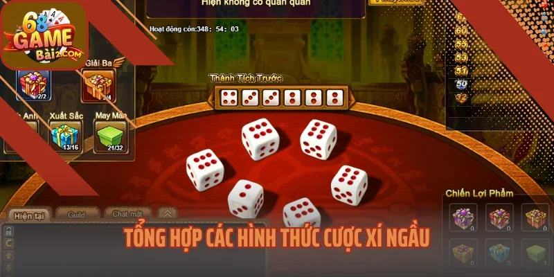 Tổng hợp các hình thức cược Xí Ngầu